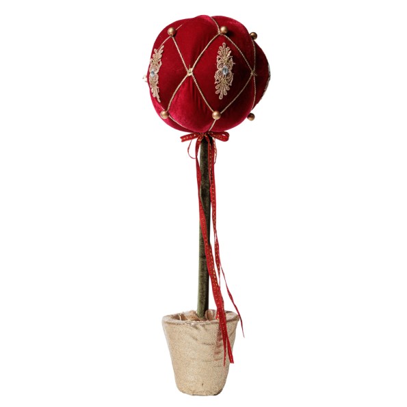 Κόκκινο Χριστουγεννιάτικο Διακοσμητικό Σε Γλάστρα 12x65 cm Στολίδια Κόκκινο Χριστουγεννιάτικο Διακοσμητικό Σε Γλάστρα 12x65 cm Στολίδια