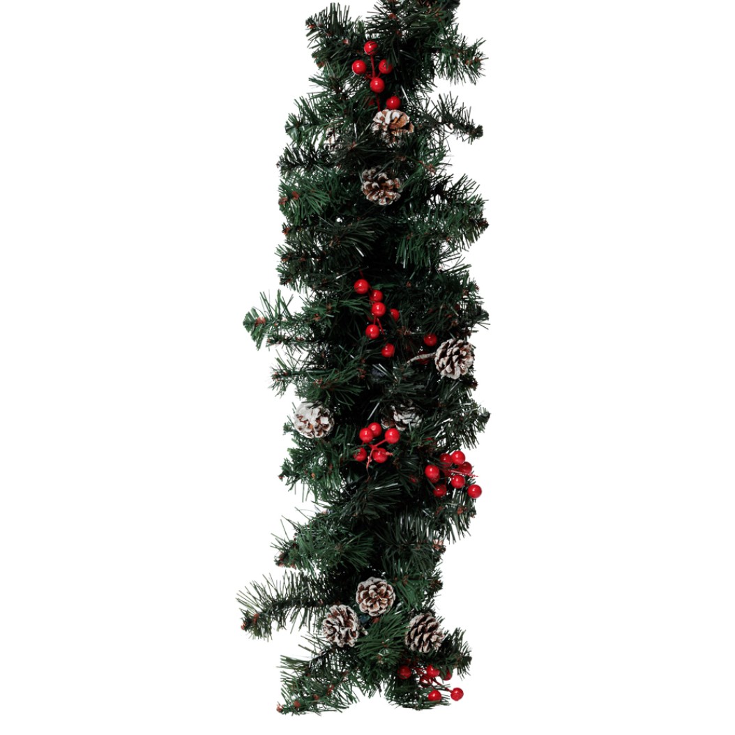 Γιρλάντα Έλατο Με Κουκουνάρια Και Red Berries 80x20 cm Γιρλάντες Γιρλάντα Έλατο Με Κουκουνάρια Και Red Berries 80x20 cm Γιρλάντες
