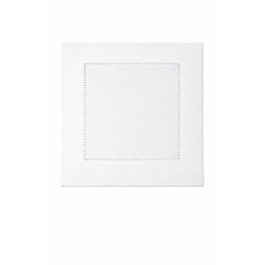 Λινό Λευκό Πετσετάκι Σουβέρ 15x15 cm Πετσετάκια Cocktail