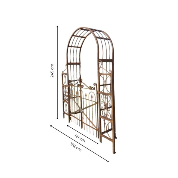 Μεταλλική Αντικέ Αψίδα Με Πορτάκι 192x245 cm Signature Επιλογές Μεταλλική Αντικέ Αψίδα Με Πορτάκι 192x245 cm Signature Επιλογές