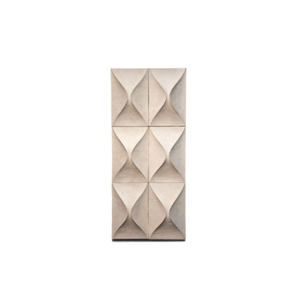 Wall Panel Isac, White, W48xH122xD9CM Πίνακες Wall Panel Isac, White, W48xH122xD9CM Πίνακες