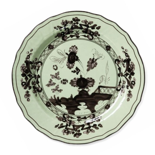 Σουπλά Chinoiserie Floral 31 cm Σε Πράσινο Χρώμα Σουπλά