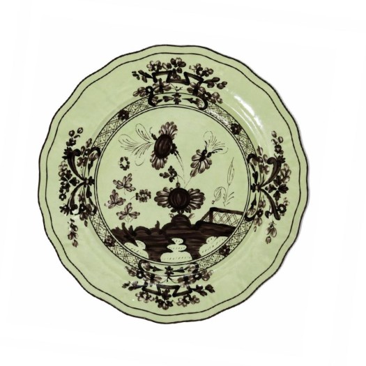 Πορσελάνινο Πιάτο Φαγητού Chinoiserie Floral 27 cm Σε Πράσινο Χρώμα Πιάτα Φαγητού