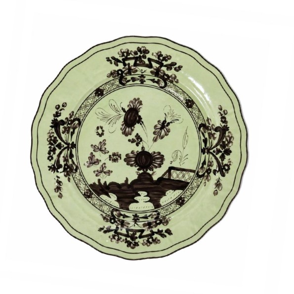 Πορσελάνινο Πιάτο Φαγητού Chinoiserie Floral 27 cm Σε Πράσινο Χρώμα Πιάτα Φαγητού