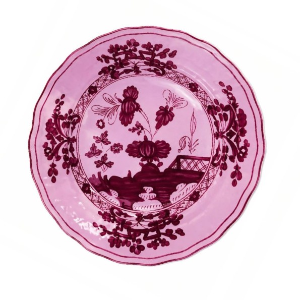 Πορσελάνινο Σουπλά Chinoiserie Floral 31 cm Σε Ροζ Χρώμα Σουπλά