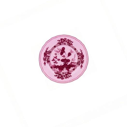 Πορσελάνινο Πιάτο Ψωμιού Chinoiserie Floral 16.5 cm Σε Ροζ Χρώμα Πιάτα Ψωμιού & Βοηθητικά Πιάτα