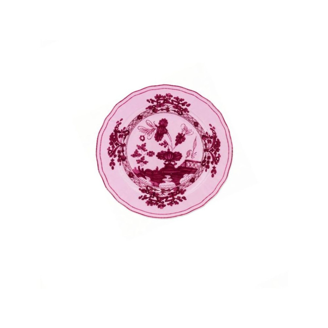 Πορσελάνινο Πιάτο Ψωμιού Chinoiserie Floral 16.5 cm Σε Ροζ Χρώμα Πιάτα Ψωμιού & Βοηθητικά Πιάτα