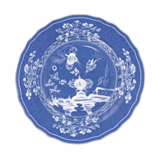 Πορσελάνινο Πιάτο Φαγητού Chinoiserie Floral 27 cm Σε Μπλε Χρώμα Πιάτα Φαγητού