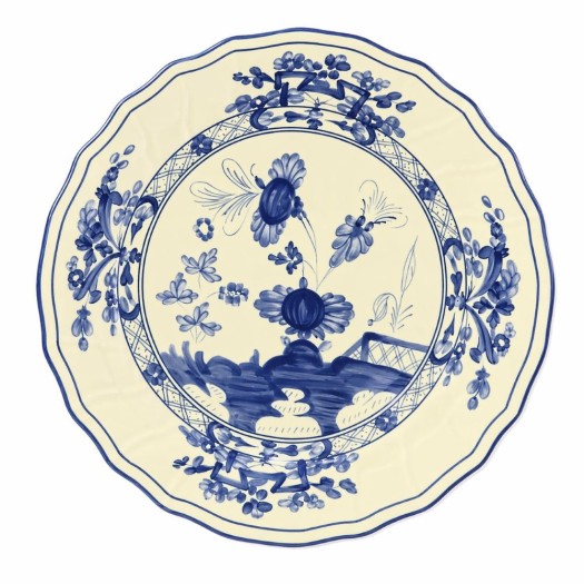 Πορσελάνινο Σουπλά Chinoiserie Floral 31 cm Σε Ιβουάρ Χρώμα Σουπλά