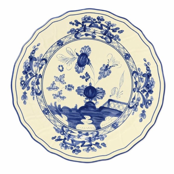 Πορσελάνινο Σουπλά Chinoiserie Floral 31 cm Σε Ιβουάρ Χρώμα Σουπλά