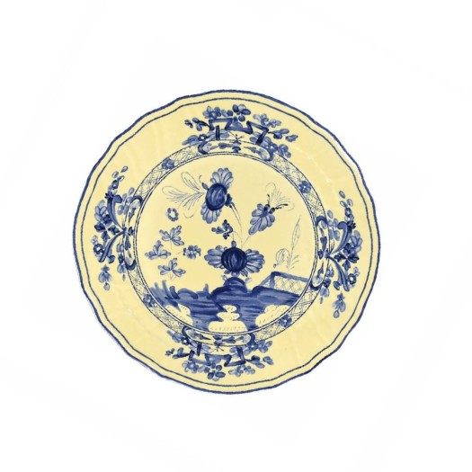 Πορσελάνινο Πιάτο Επιδορπίου Chinoiserie Floral 20 cm Σε Ιβουάρ Χρώμα Πιάτα Επιδορπίου