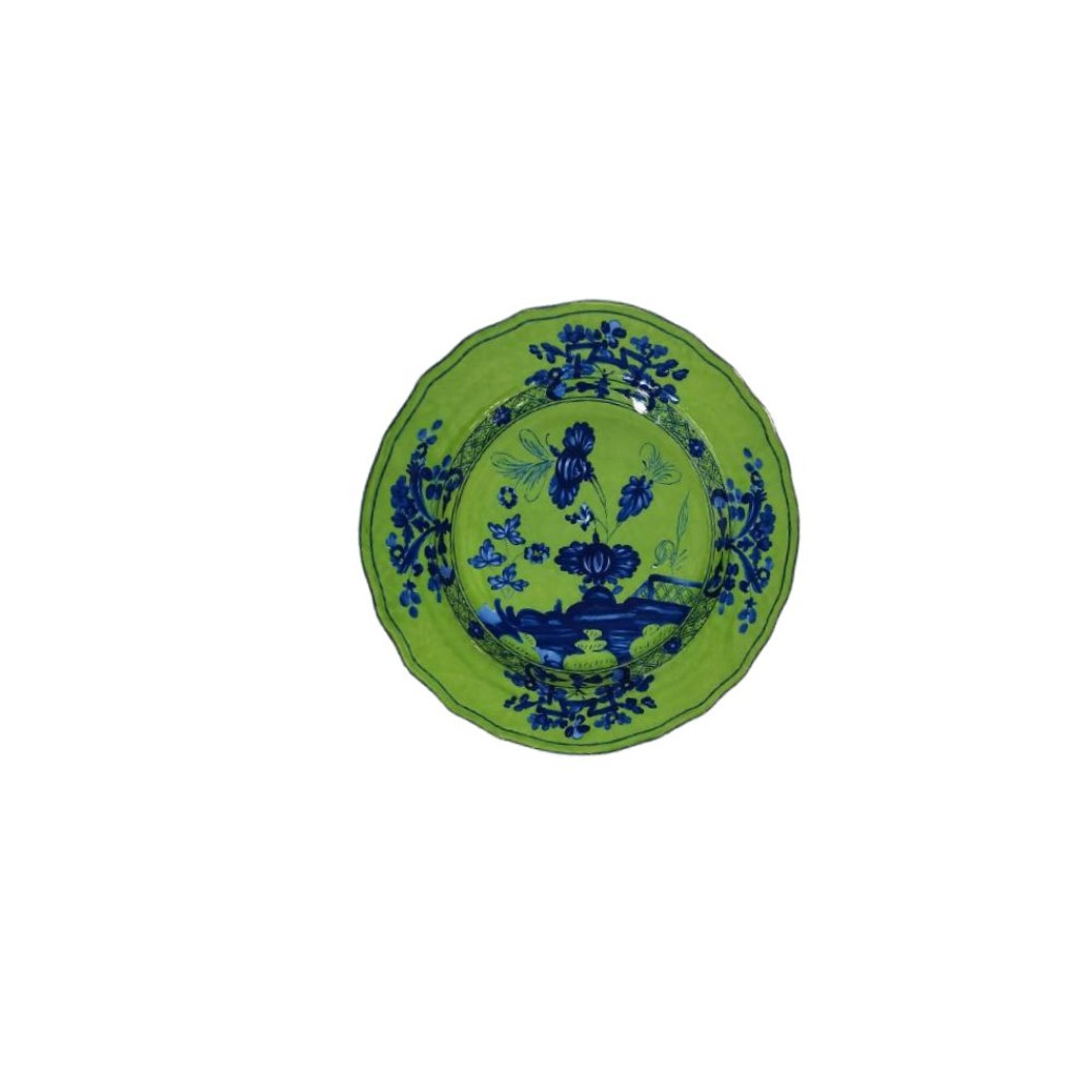 Πορσελάνινο Πιάτο Ψωμιού Chinoiserie Floral 16.5 cm Σε Σκούρο Πράσινο Χρώμα Πιάτα Ψωμιού & Βοηθητικά Πιάτα