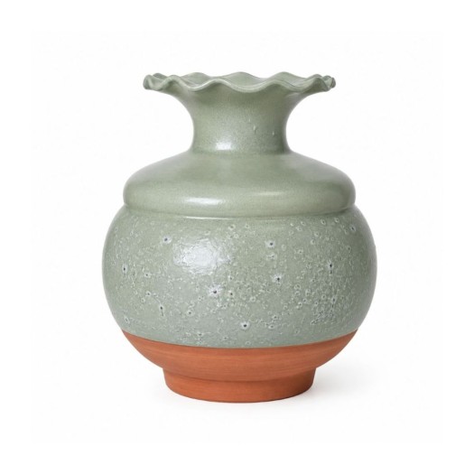 Κεραμικό Βάζο 18x32 cm Σε Πράσινο Χρώμα Κεραμικό Βάζο 18x32 cm Σε Πράσινο Χρώμα Βάζα