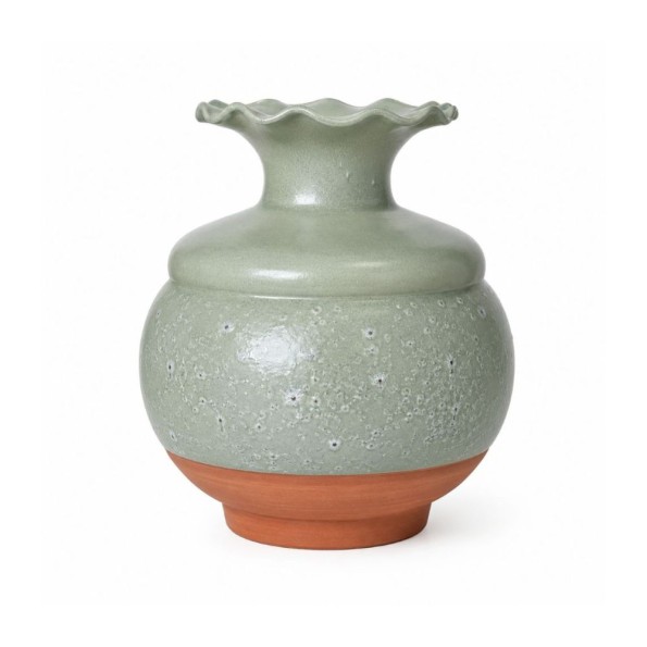 Κεραμικό Βάζο 18x32 cm Σε Πράσινο Χρώμα Βάζα Κεραμικό Βάζο 18x32 cm Σε Πράσινο Χρώμα Βάζα