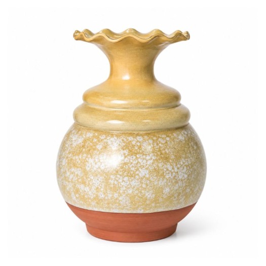 Κεραμικό Βάζο 17x34 cm Σε Κίτρινο Χρώμα Κεραμικό Βάζο 17x34 cm Σε Κίτρινο Χρώμα Βάζα