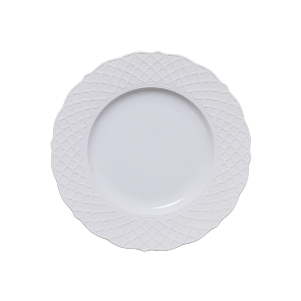 PorcelaIn Dessert Plate 22 cm In White Color Dessert Plates