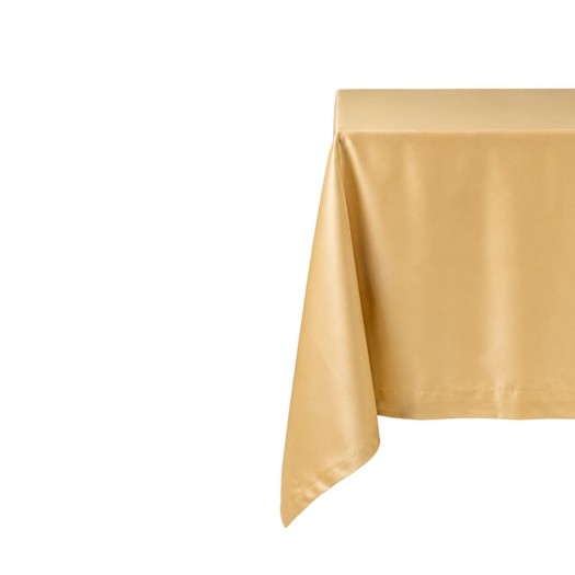 Τραπεζομάντηλο Σατέν 330x300 cm Σε Χρυσό Χρώμα Τραπεζομάντηλα