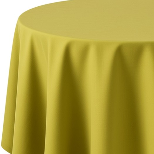 Λινό Τραπεζομάντηλο Ροτόντας 330 cm Σε Λαδί Χρώμα Τραπεζομάντηλα