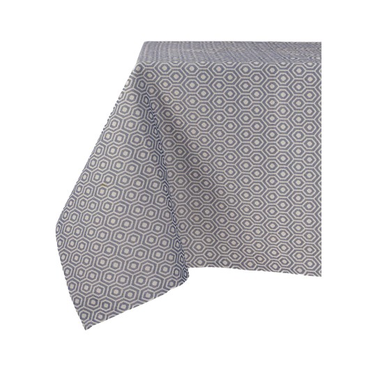 Pique Tablecloth Square With Pattern 280x280 cm In Gray Color Tablecloths