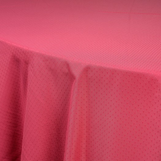 Cotton Round Table Tablecloth 370 cm In Magenta Color Tablecloths